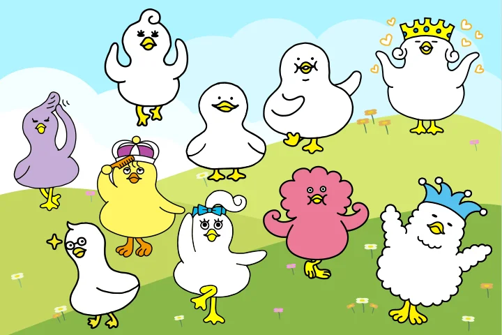 これまでに生まれたじゃーだっくん達