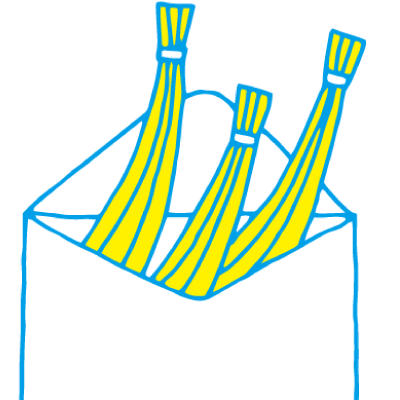 髪の毛を発送する